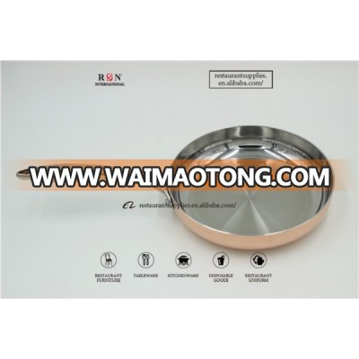 3 Ply Copper Coating Aluminum Stainless Copper Pan Cooking Pan Frying Pan